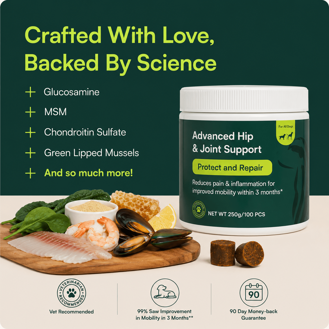 Advanced Hip & Joint Support Chews - VitalPaw